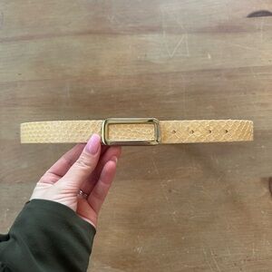 Vintage Snakeskin Leather Belt